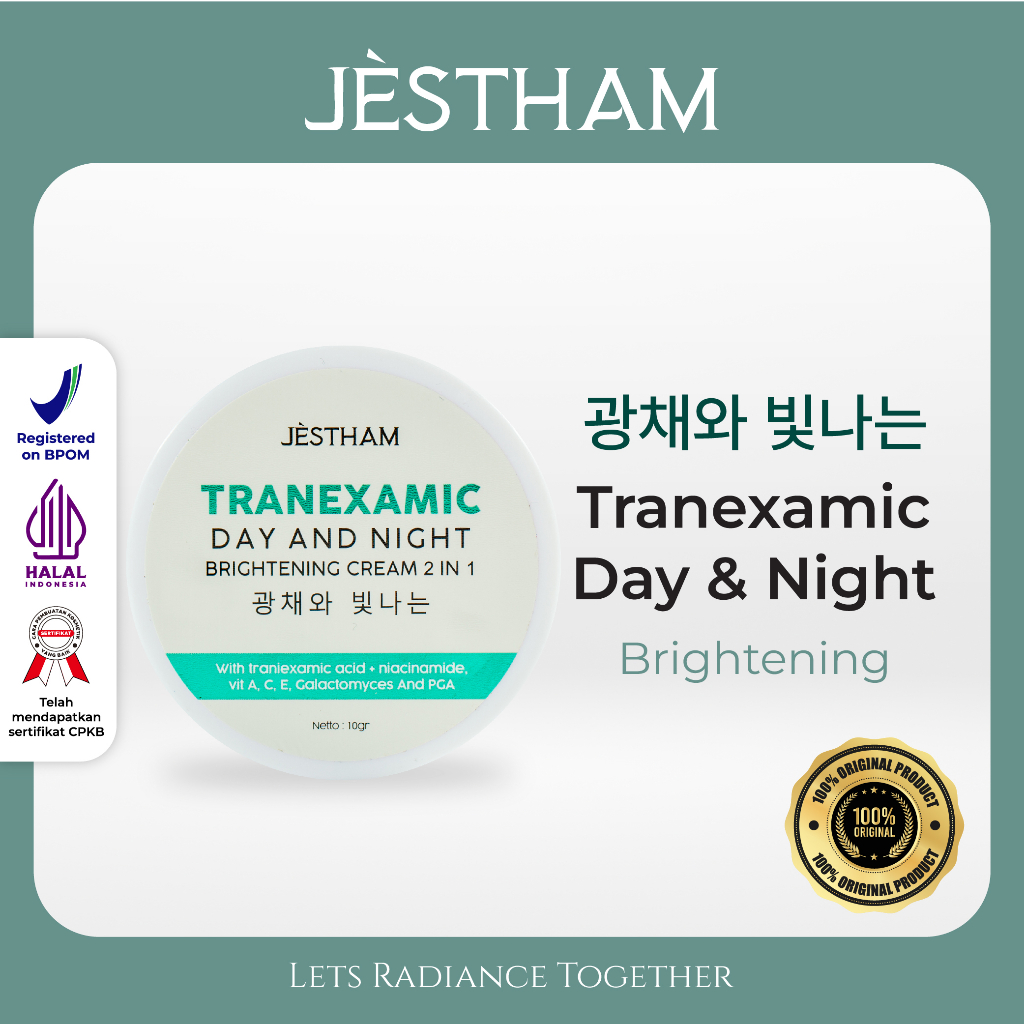 READY STOCK SIAP KIRIM!!!! Jestham Tranexamic Day and Night