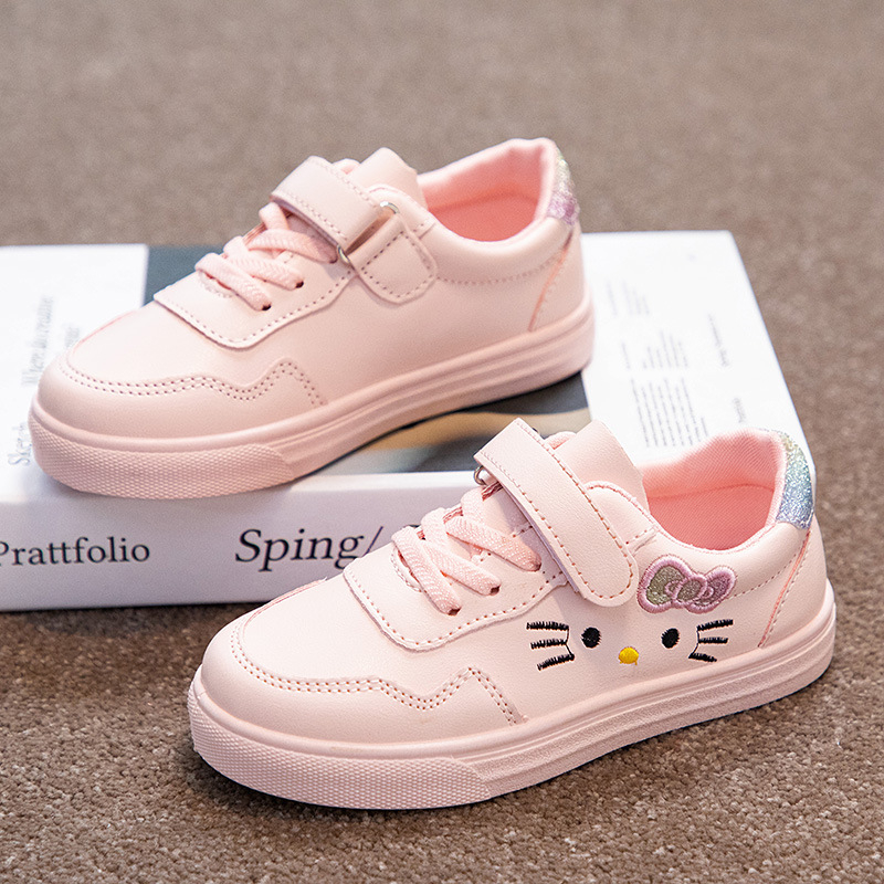 1001 IMPORT Sepatu Sneakers Anak Perempuan HK Glitter Hello Kitty