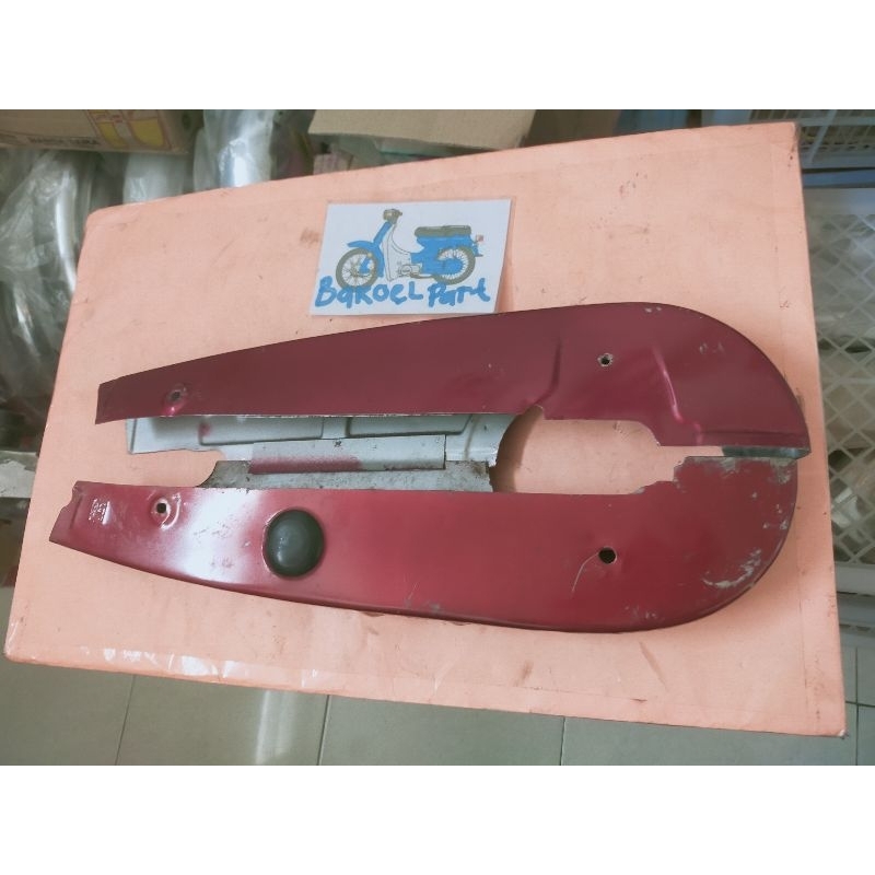 tutup rantai katengkas pengaman rantai shock pendek arm panjang Honda C70 C700 C800 Supercub