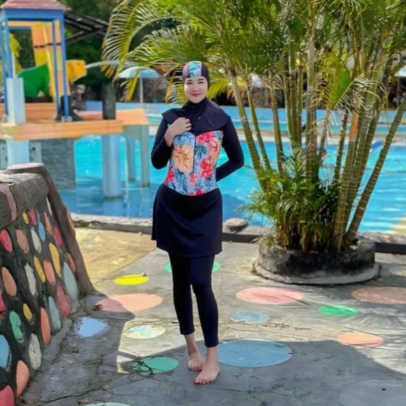 Baju Renang wanita dewasa, pakaian olah raga air, muslimah sport