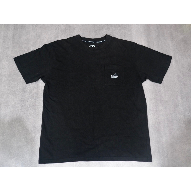 Jual Kaos Pocket Converse Chucktaylor - Black