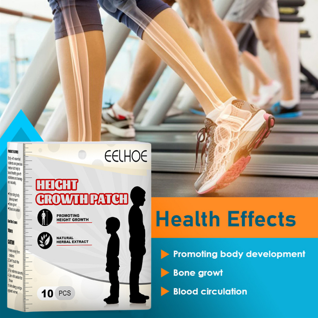 ORIGINAL Koyo Peninggi Badan Penambah Tinggi Badan Cepat 10pcs Height Growth Patch Herbal Essence Patch Grow Up 10pcs