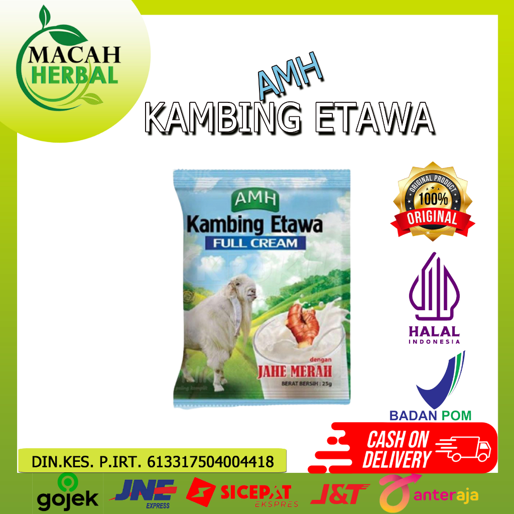 

MACAH HERBAL - Susu Kambing Etawa AMH Jahe 1 PCS