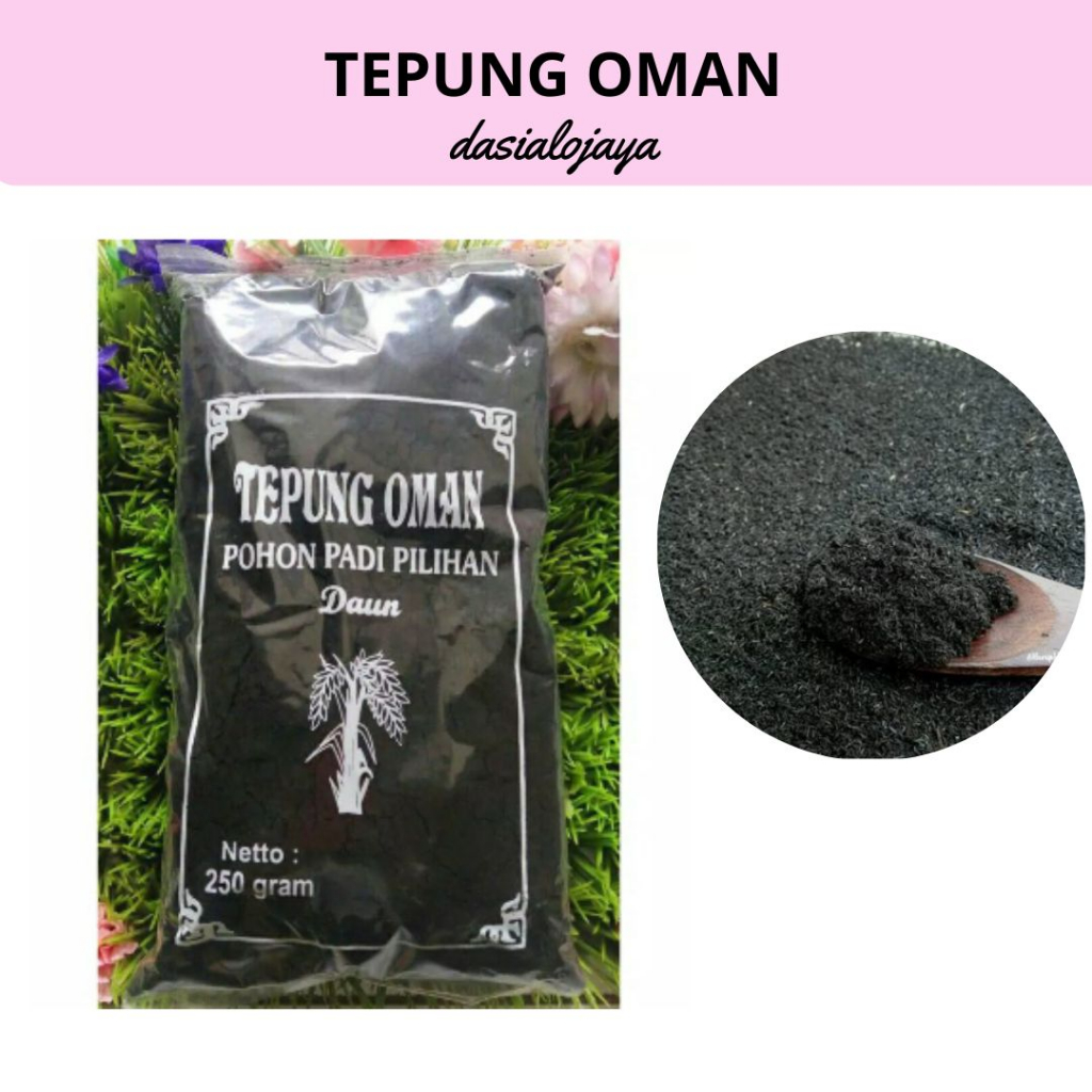 

✅dasialojaya⚡Tepung oman/Abu merang sekam pewarna alami 250 gram/ TERLARIS/TERMURAH
