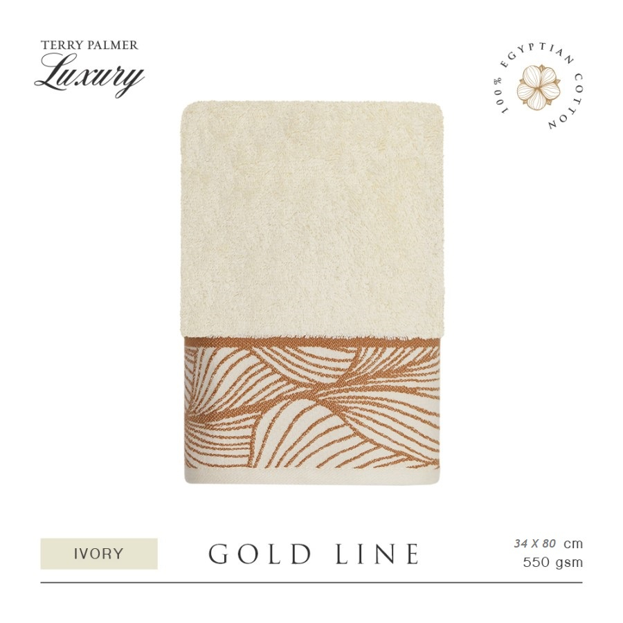 HANDUK MANDI DEWASA TERRY PALMER LUXURY EGYPTIAN GOLDLINE 34 x 80 CM SERAP AIR ORGINAL BY TERRY PALMER GROUP