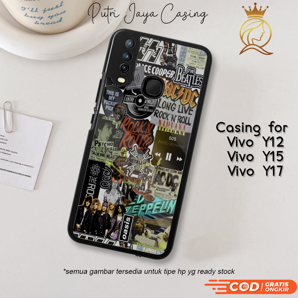 Case Hp Vivo Y12 Y15 Y17 Casing Vivo Y12 Y15 Y17 Motif AESTHEBAND03 Casing Terbaru Case Karakter Luc