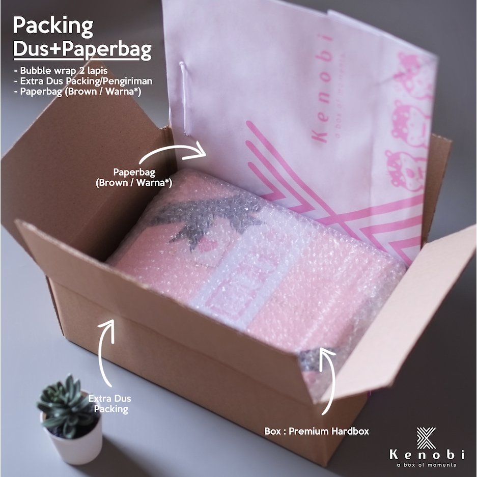 EXTRA PACKING 3in1 ( KARDUS + BUBBLE WRAP + LAKBAN FRAGILE)