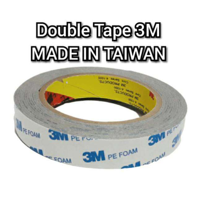 

✔️[[ MADE IN TAIWAN ]] DOUBLE TAPE 3M / PE Foam Tape 3M 24mm / Double Tape 1 Inch 3M / Double Tape 3M Pe FOAM Selotip Busa / Perekat Mobil Motor 3M