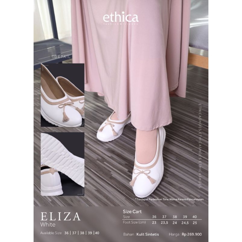 terbaru sepatu ethica wanita Eliza brown&white
