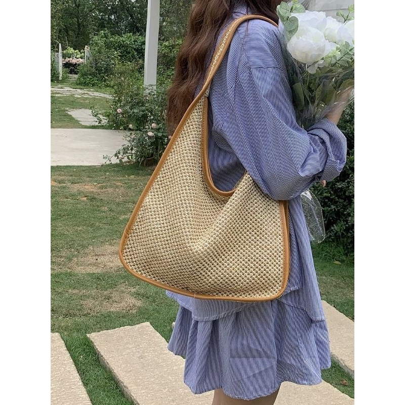 SARA - WOVEN STRAW KOREAN BAG TAS BAHU WANITA