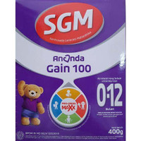 Sgm Ananda Gain 100 Susu Formula Khusus Usia 0-12 Bulan - 400 gram
