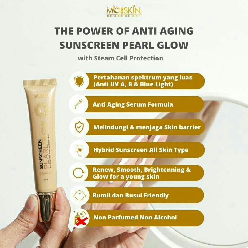 Sunscreen Pearl Glow Moraskin