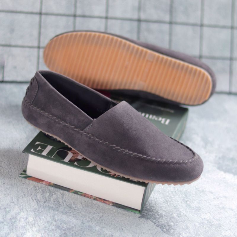 Sepatu Slip On Pria Casual Original Kulit Sepatu Selop Kerja Kondangan