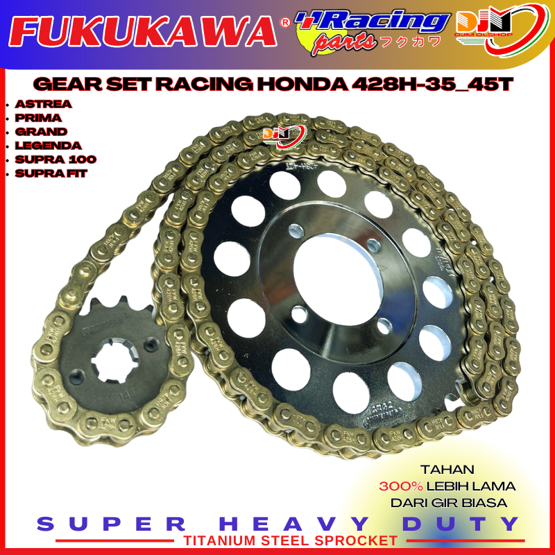 Gear Set Gir Paket Racing Astrea Prima Grand Supra Legenda Model SSS Merk Fukukawa Racing