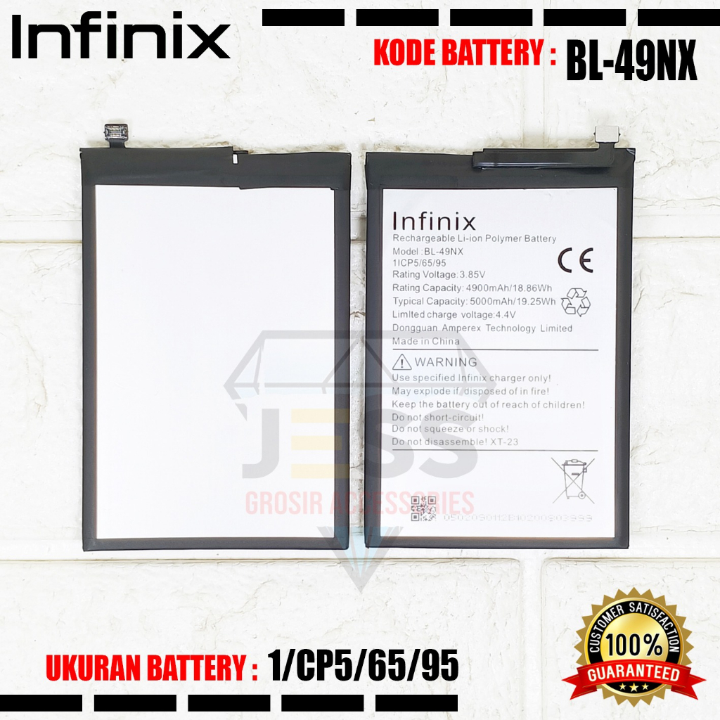 Baterai Battery Original ERRLY BL-49NX BL49NX For Type HP INFINIX HOT 30i - X669C