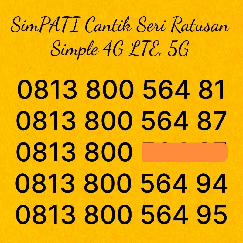 Promo Nomor cantik simpati nomor cantik telkomsel rapi