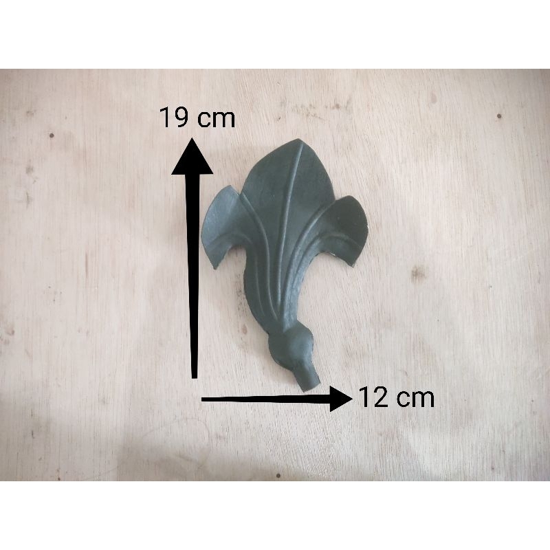 ornamen trompet pagar besi tempa (buka) / aksesoris pagar besi tempa trompet / trompet ornamen pagar