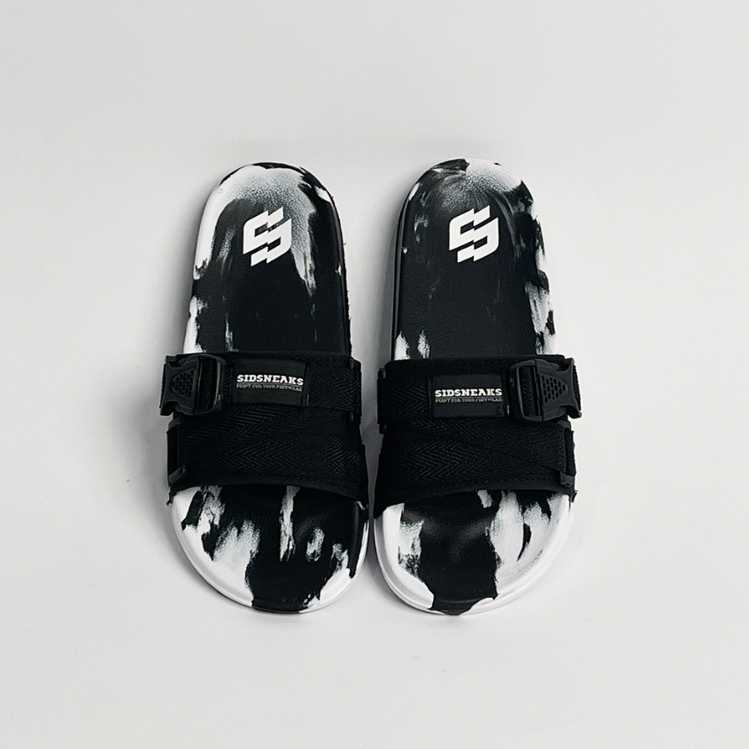 SIDSNEAKS Sandal Slide Pria Sandal Pria Sandal Slop Astro White Black Original