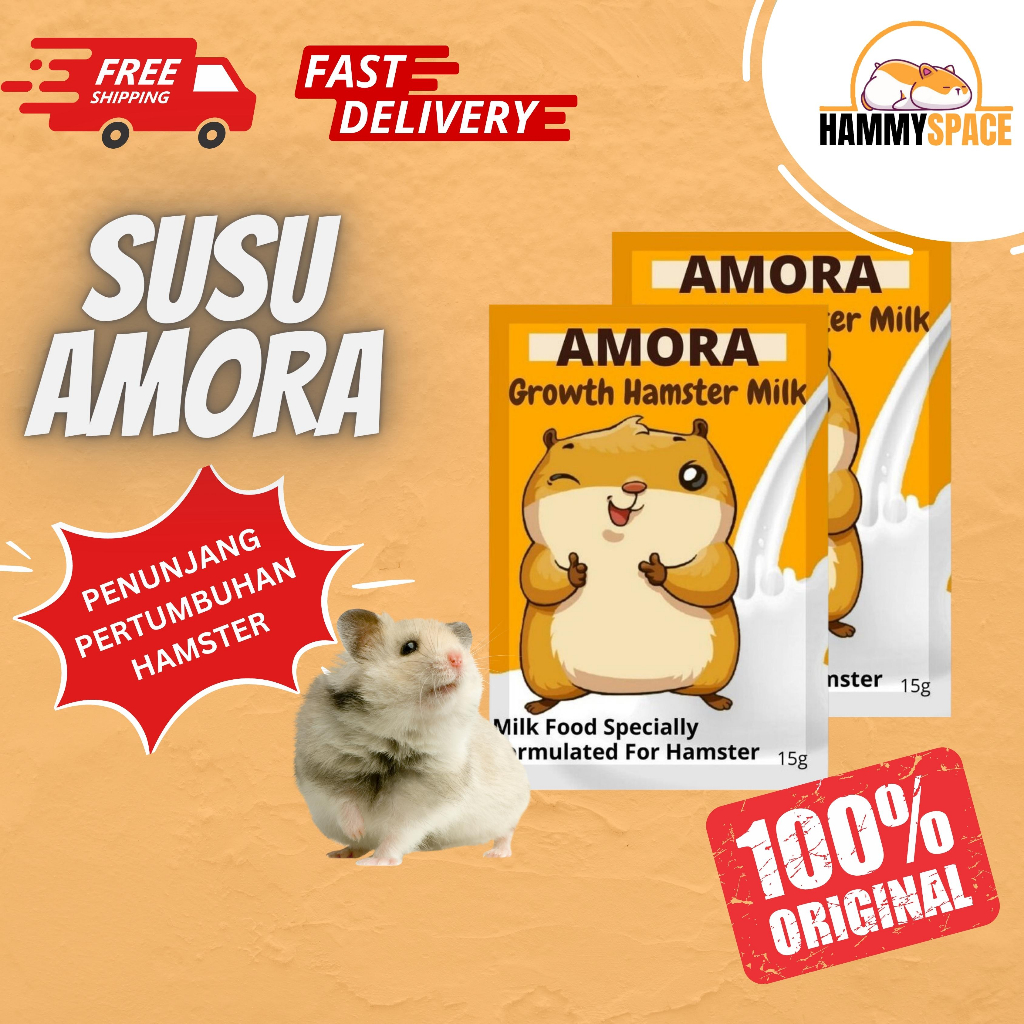 SUSU HAMSTER YUMILK / SUPLEMEN PERTUMBUHAN HAMSTER / SUSU BAYI HAMSTER / SUSU HAMSTER MENYUSUI