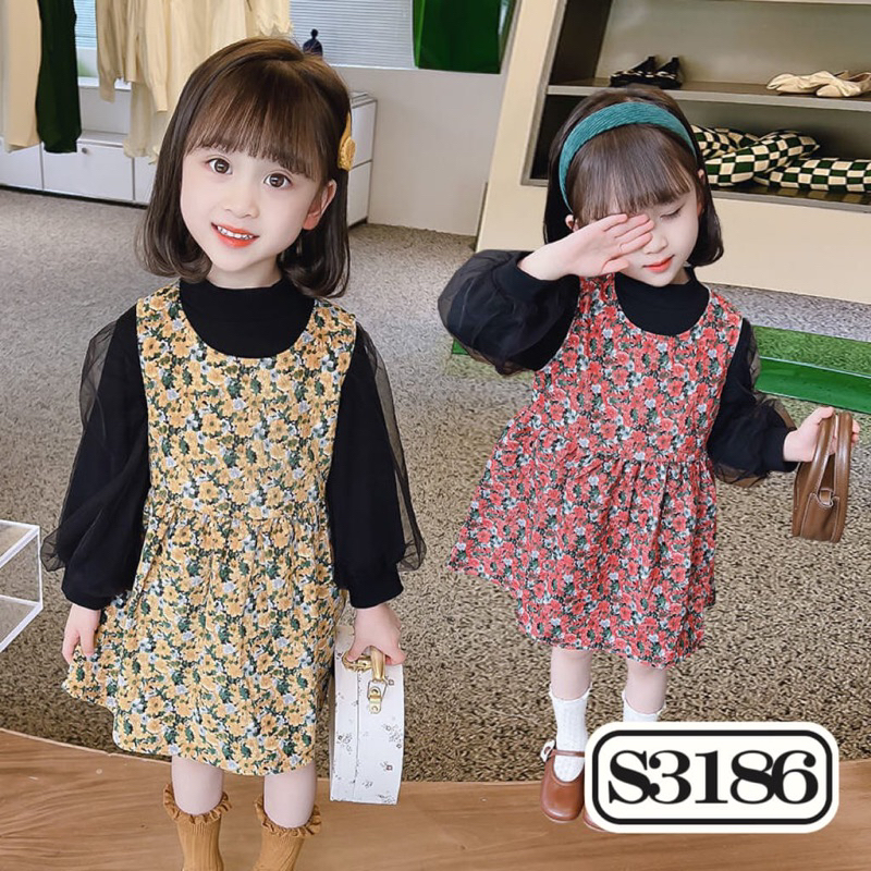 Dress anak perempuan Import 1-4 Tahun A090