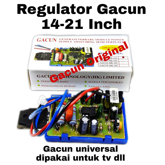 Regulator TV Gacun 21&quot; (MK-21C) GACUN 21INC POWER KIT GACUN ORIGINAL