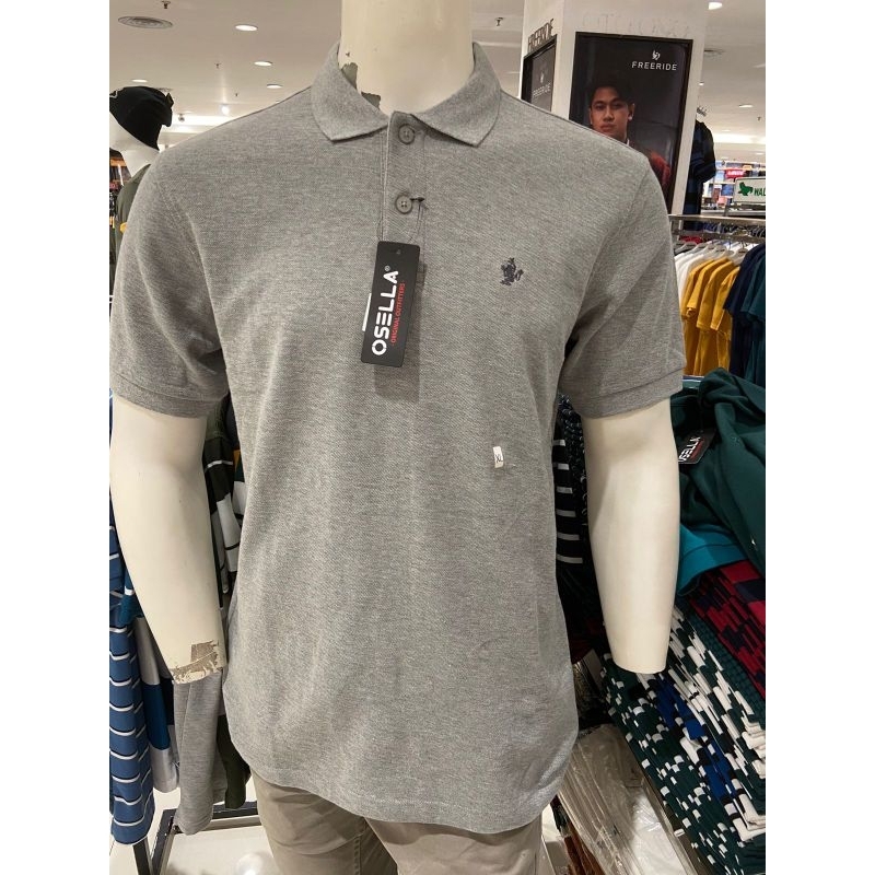 Osella Baju Polo shirt Kaos Pria Dewasa Polos Wangky  Original grey