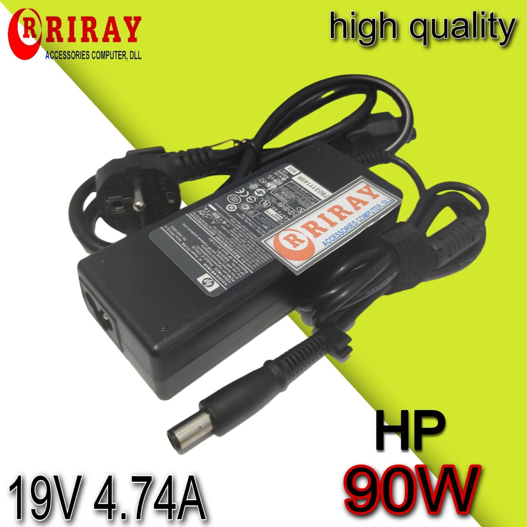 Adapter Charger Laptop HP probook 6560b 6460b 6570b 6550b 6470b 6450b 4510s 4440s 4430s 4730s 4720s 19V 4.74A 90W 7.4x5.0mm