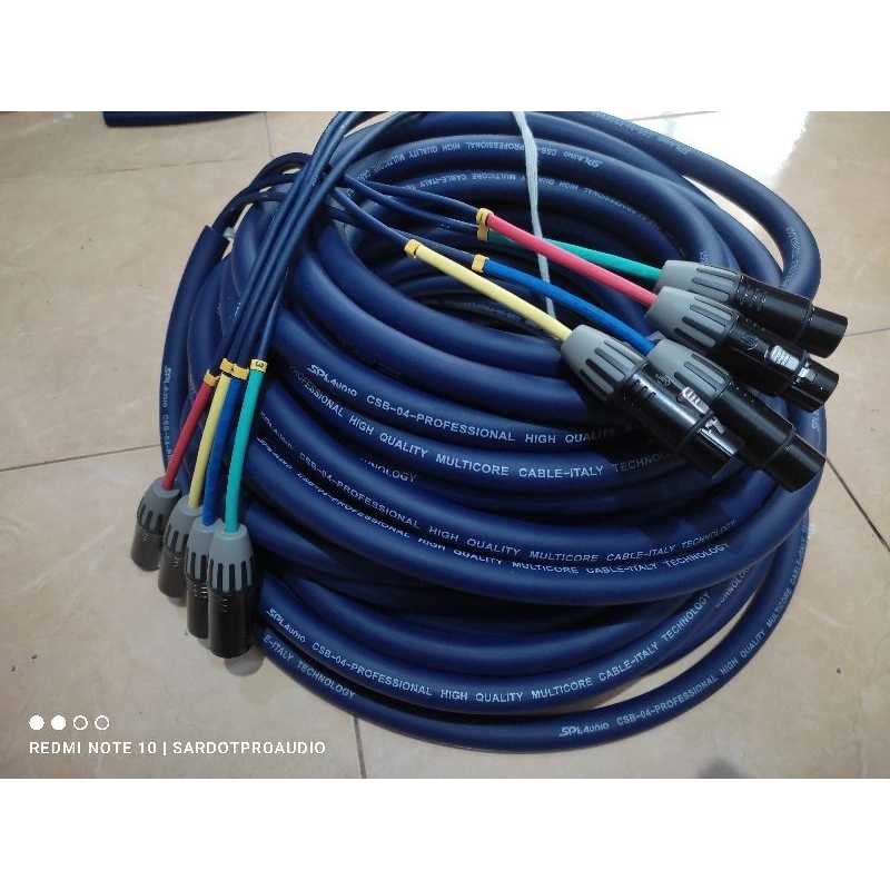 KABEL SNAKE 4CH SPL AUDIO CSB04 kabel input power 4Chanel
