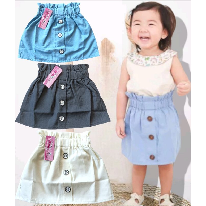 ROK ANAK PEREMPUAN LUNA SKIRT  USIA 1-7 TH