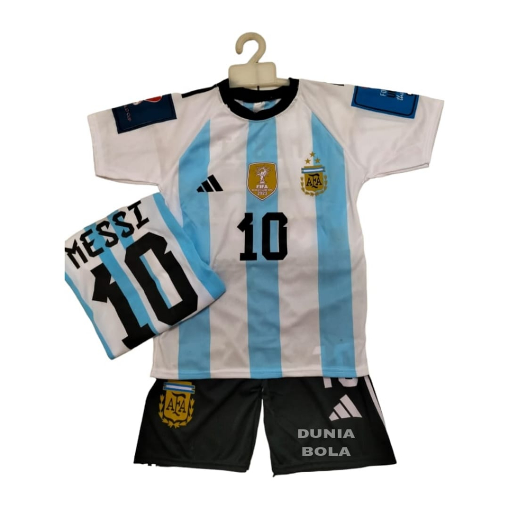 COD / SETELAN BAJU BOLA TERBARU 2023 KAOS ANAK LAKI LAKI TERMURAH PAKAIAN OLAHRAGA SEPAKBOLA KAOS FUTSAL ARGENTINA CUSTOM NAMA FREE