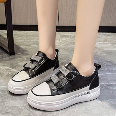 Sepatu Kasual Wanita Import Sepatu Velcro Perempuan Kekinian Sneaker Cewek Strap Blink Terbaru SP-261