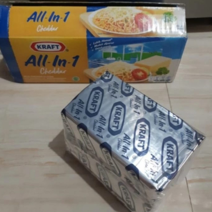 

keju cheddar kraft all in one repack 500gr