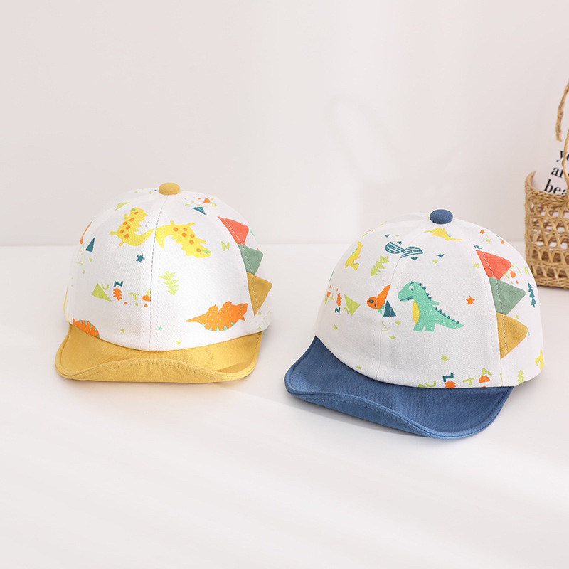 8 - 24 bulan Topi Baseball Anak Import Model BRIGHT DINOS UNT