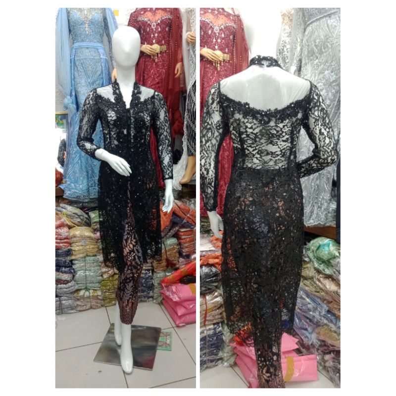 kebaya ibu hajat model tunik(udh ada payet nya)