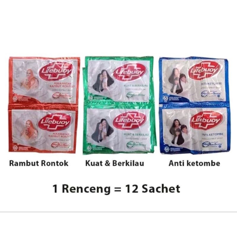 SHAMPO LIFEBUOY KEMASAN RENCENG ISI 12