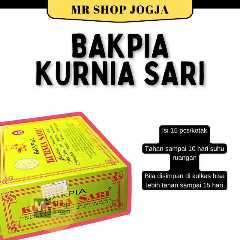 Bakpia Kurnia Sari Isi 15 Semua Varian