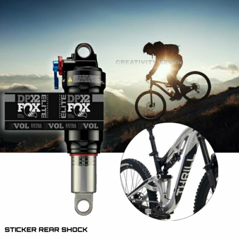 Sticker rearshock sepeda mtb sepeda downhill