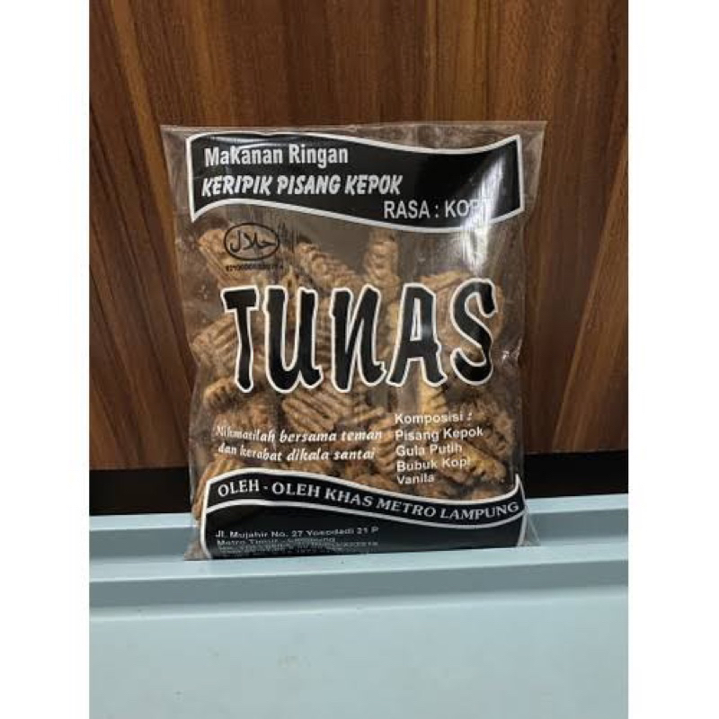 

keripik pisang tunas rasa coklat