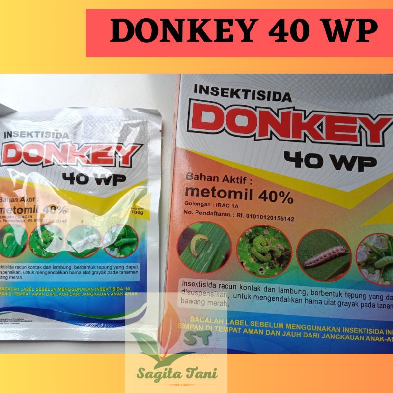 INSEKTISIDA DONKEY 40 WP 100 G (Mengendalikan Hama Ulat Pada Tanaman)