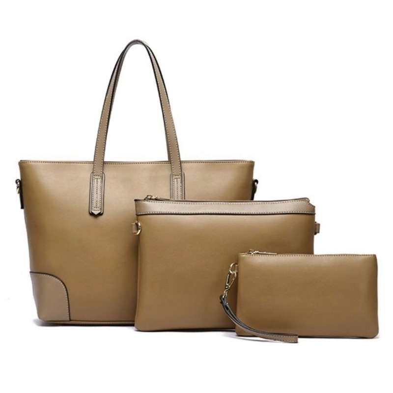SALE Hana Alienor Tote bag set Hn050 - Khaki