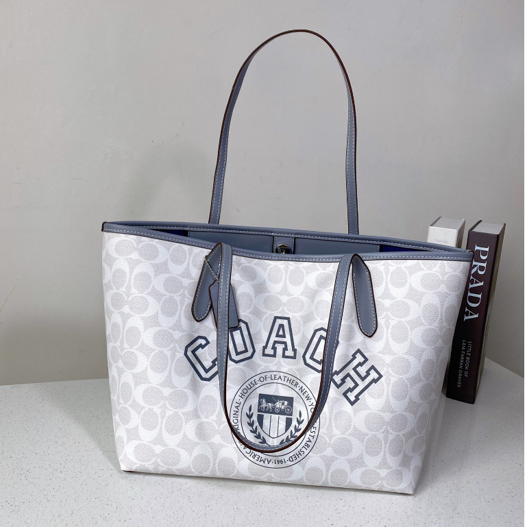 CB869 coach print style ladies shoulder bag tote shopping bag