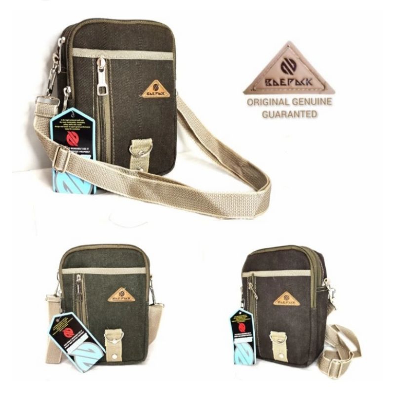Tas selempang pria terbaru merk baepack/tas kain kanvas/tas polos resleting/tas usaha