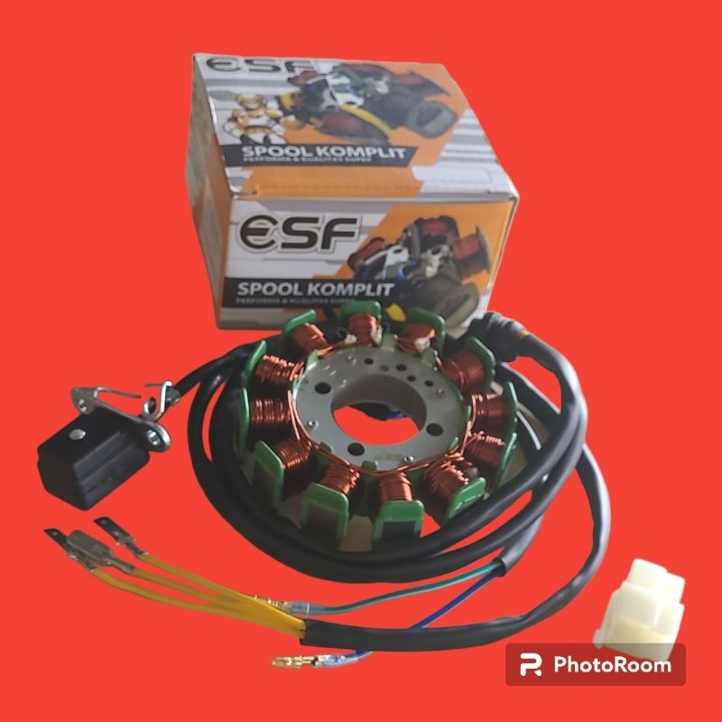 spul/spool dc  93mm 12vole  esf for viar karya 150cc 200cc 300cc dll motor rodatiga