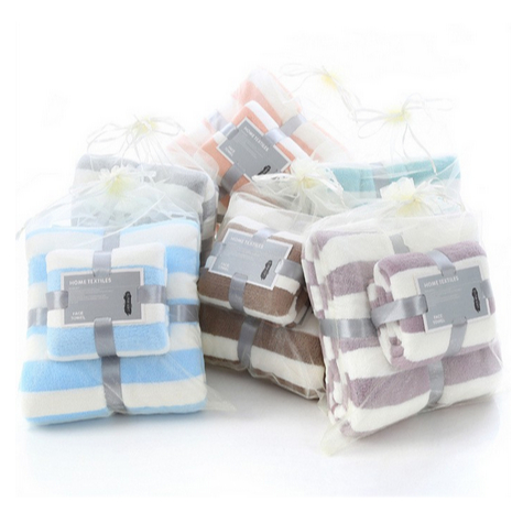 HANDUK SET 2IN1 HANDUK MANDI DAN WAJAH COTTON TOWEL IMPORT MURAH KAIN BULU KARANG