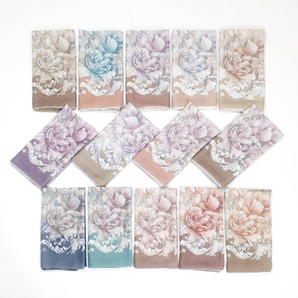 BUSRA Series Miss Color Voile Scarf Ultrafine Polyspun - Hijab Size 120*120 cm-6