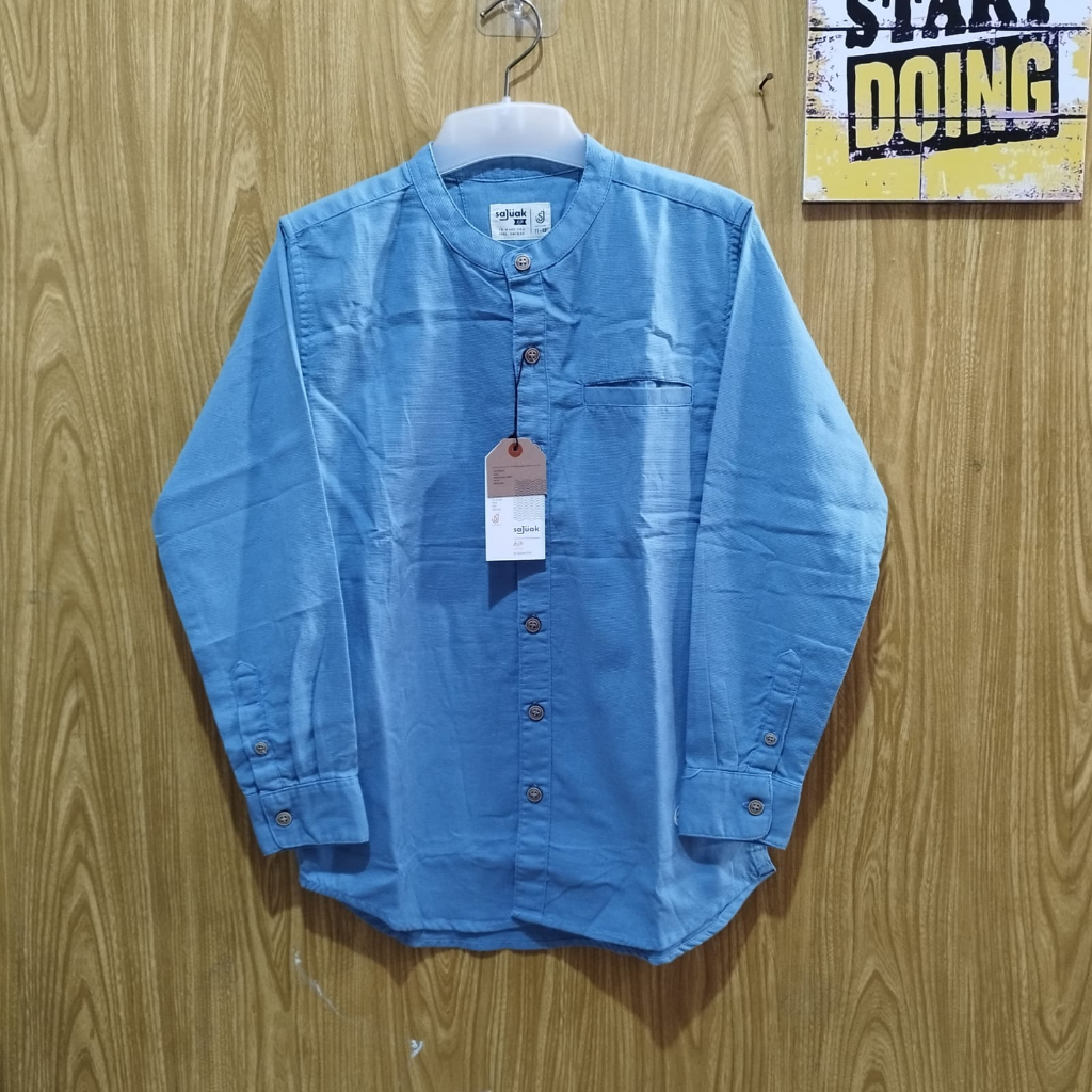 BAJU KEMEJA KOKO KEMKO ANAK LENGAN PANJANG KANCING FULL ORIGINAL TERBARU SAJUAK 2