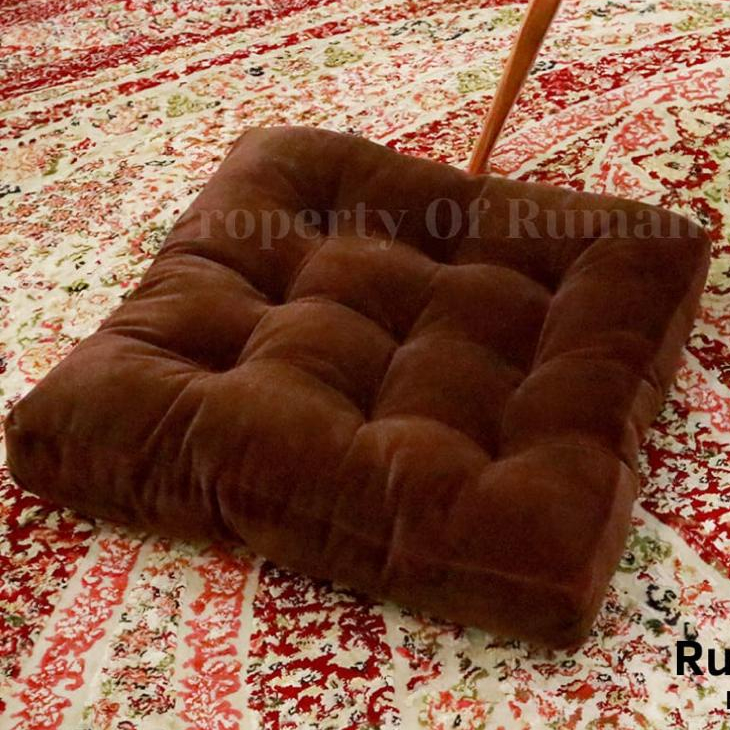 RumaLiyya Bantal Alas Duduk Lesehan Kursi Kayu Sofa Jumbo Lantai Ruang Tamu - Uk.60x60 Kotak