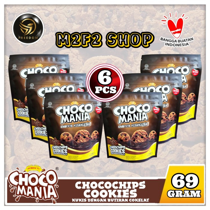 

Choco Mania Chocochips Cookies | Kukis Cokelat Chips - 69 gr (Kemasan 6 Pcs)