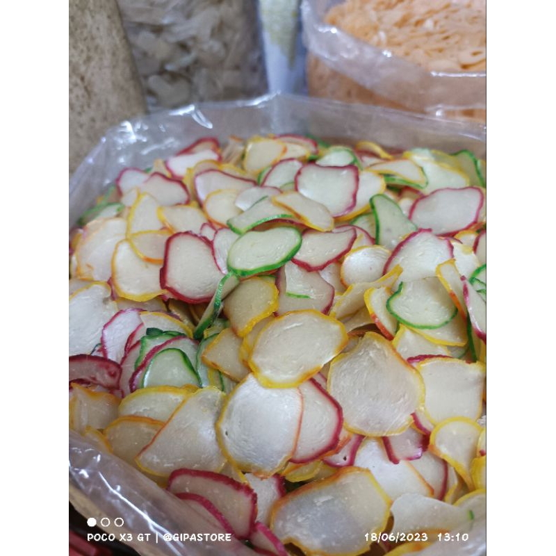 

Kerupuk Prima / Kerupuk Bawang warna warni 250gr