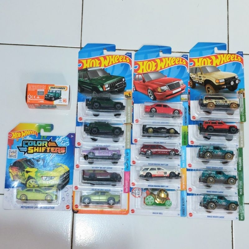 PROMO MURAH Hot Wheels Card dan Blister Not Perfect. Lancer Evo, Land Cruiser FJ40, Jepp Cherokee, L